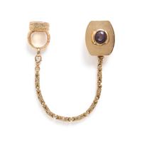 Yellow Gold and Multigem Gentleman's Accessory