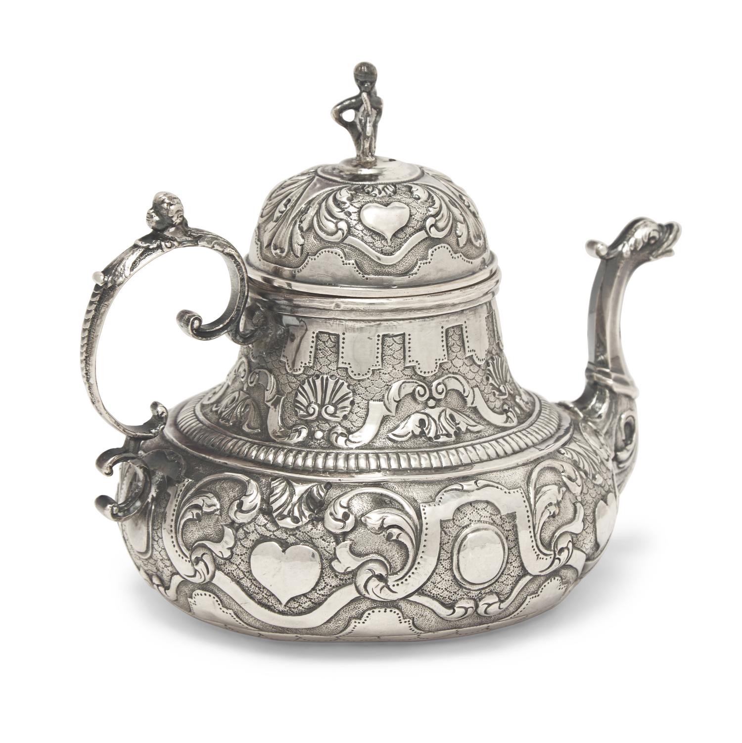 A Dutch Silver Teapot