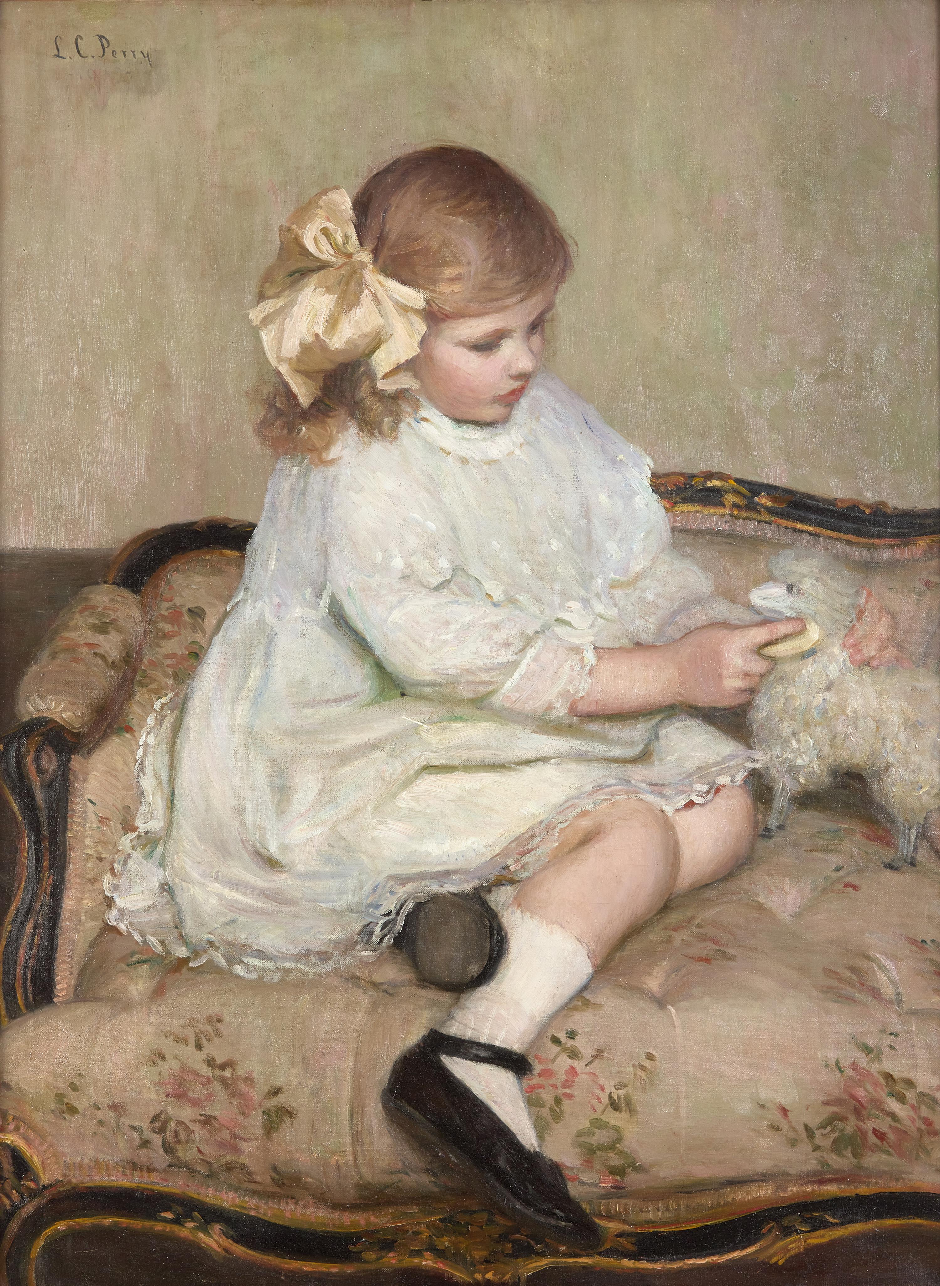 Young Girl with Lamb , 1912