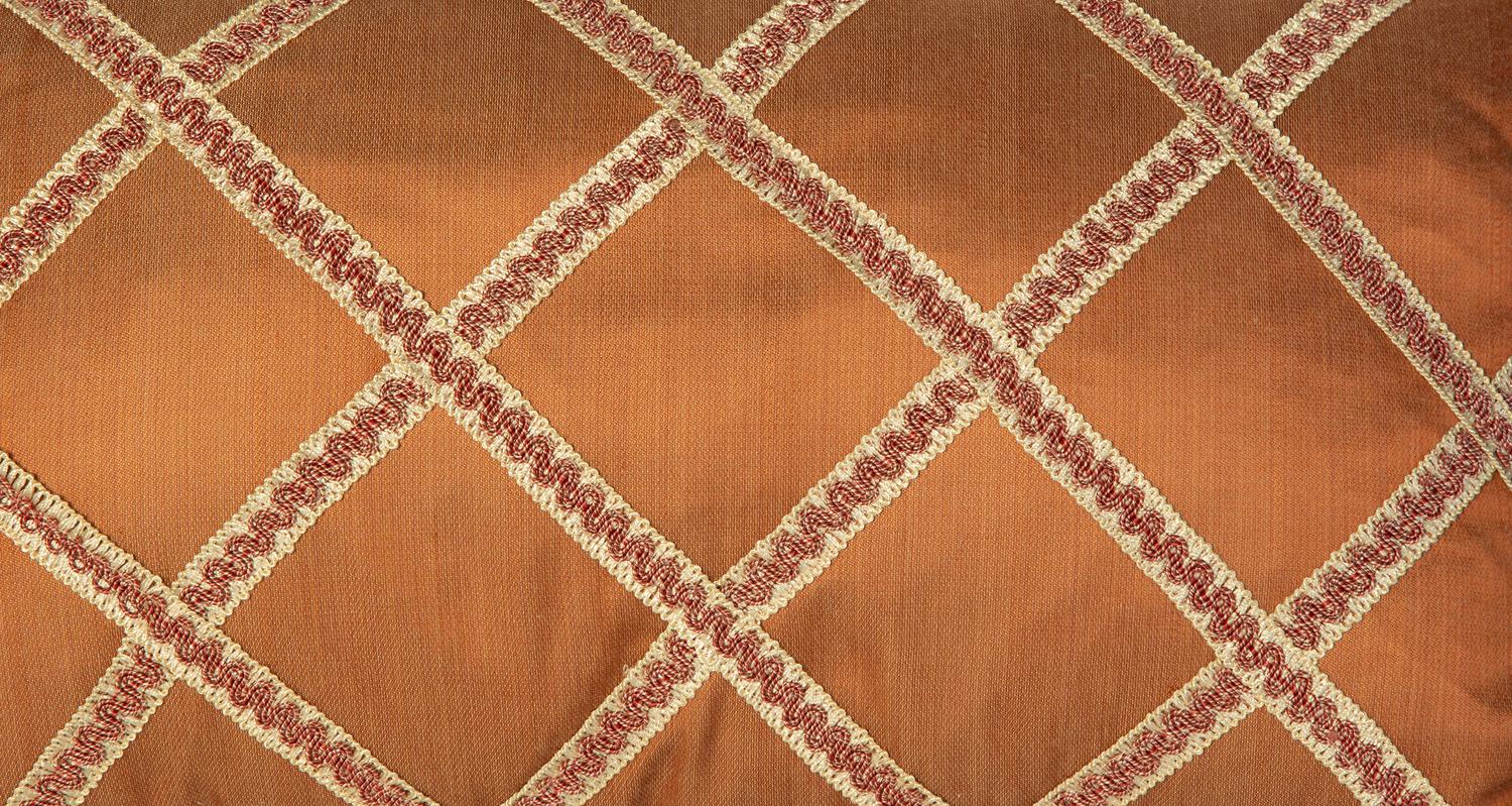 Four Pink Silk and Velvet Pillows — 20th Century