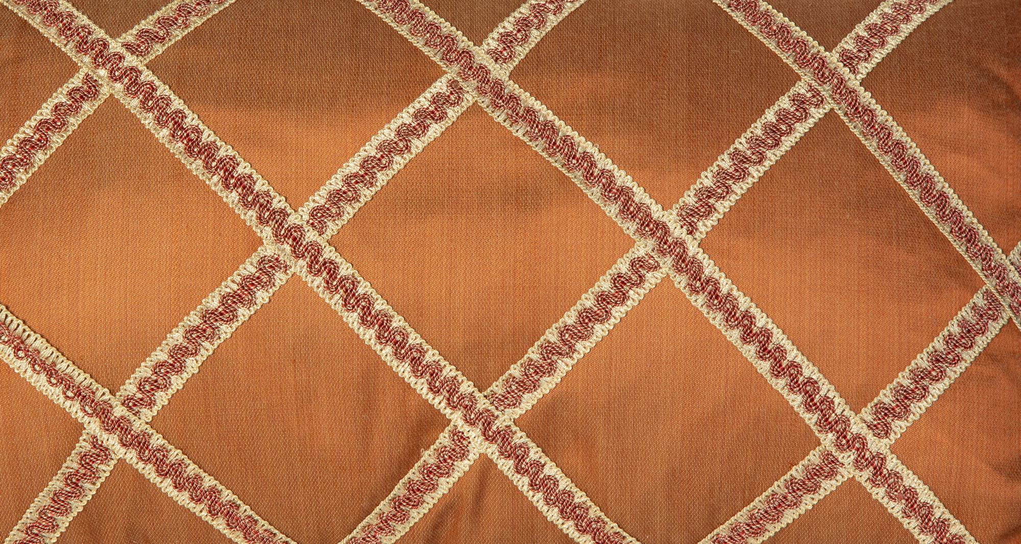 Four Pink Silk and Velvet Pillows — 20th Century