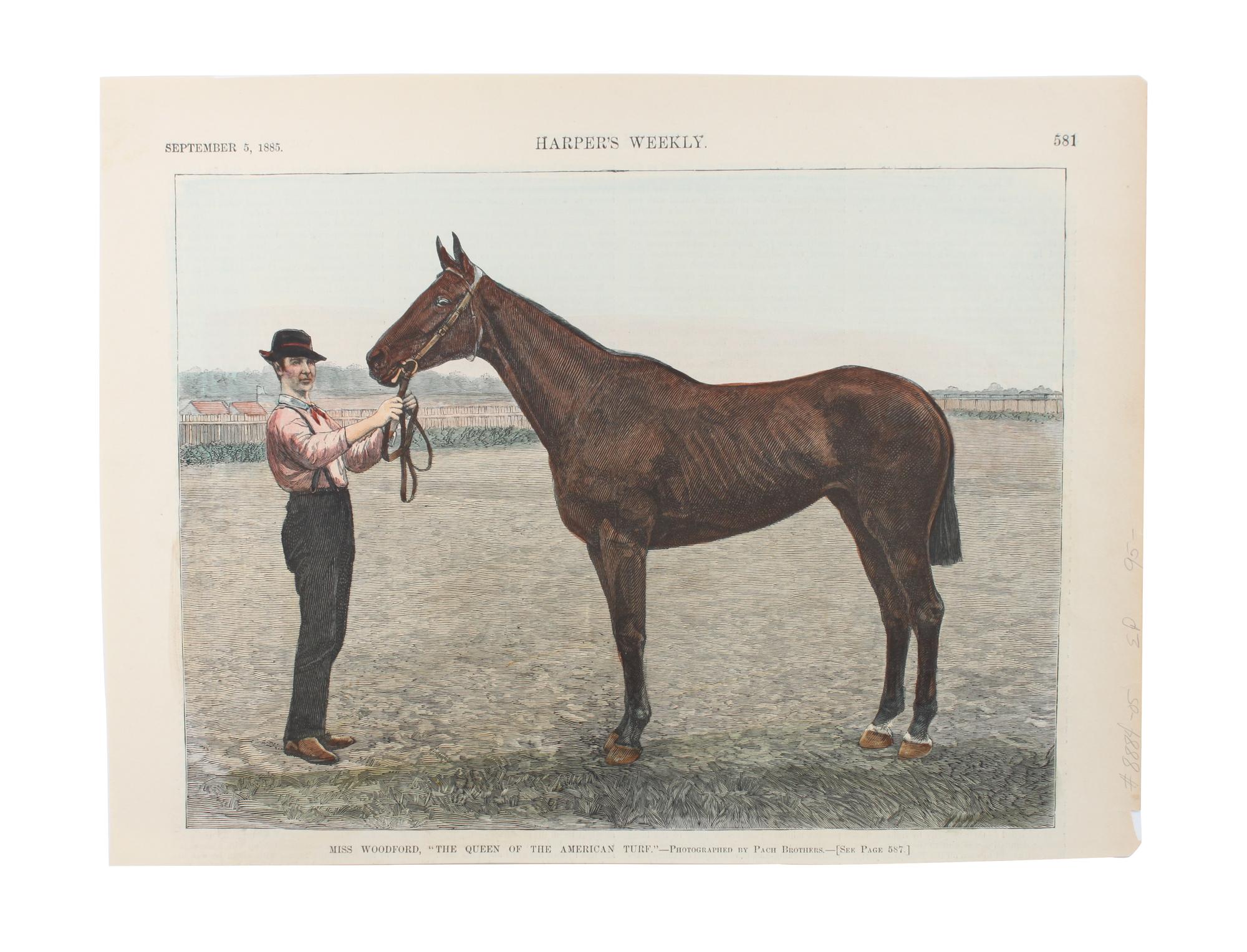 Six Hand Colored Sporting Prints Height 16 x width 11 inches (sheet) — 19TH CENTURY