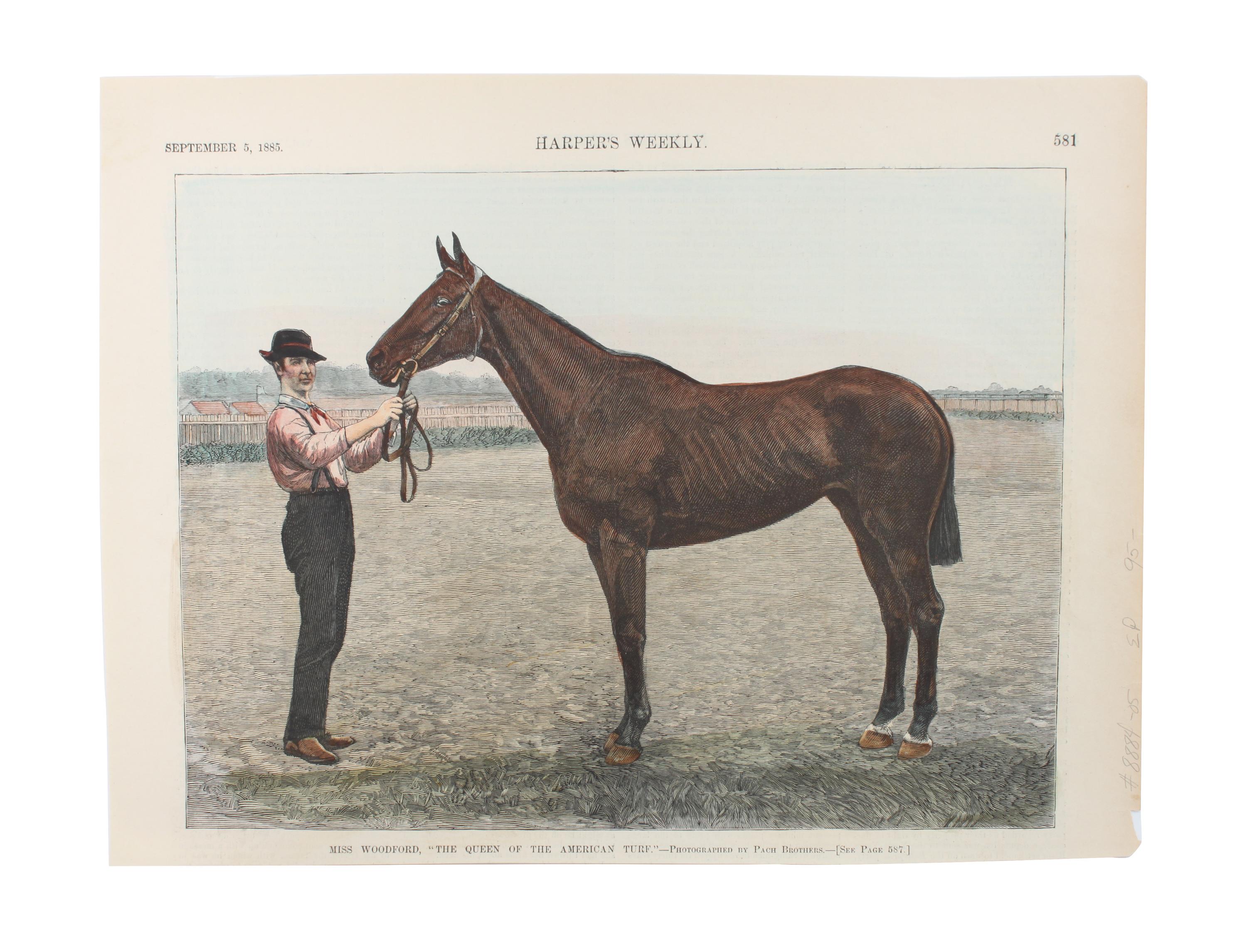 Six Hand Colored Sporting Prints Height 16 x width 11 inches (sheet) — 19TH CENTURY