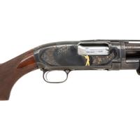 **Winchester Model 12 Engraved and Gold Inlaid 12 Gauge with Cutts Compensator