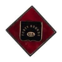 [CIVIL WAR]. 1st Division, XV Corps cloisonné enameled badge.