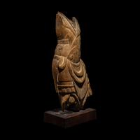 A Japanese Heian Wood Torso of a Guardian