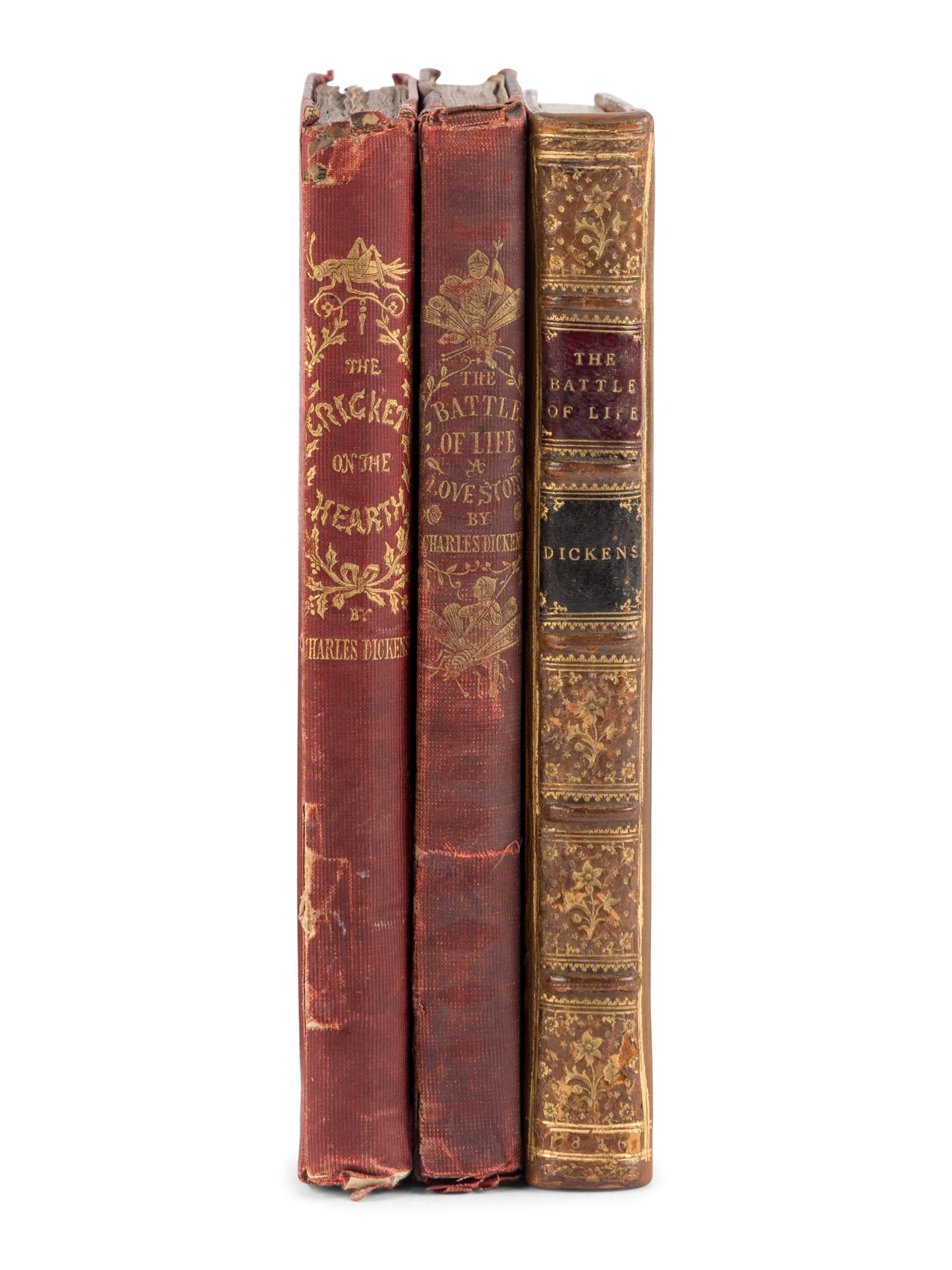 DICKENS, Charles (1812-1870). A group 3 Christmas Books, comprising: