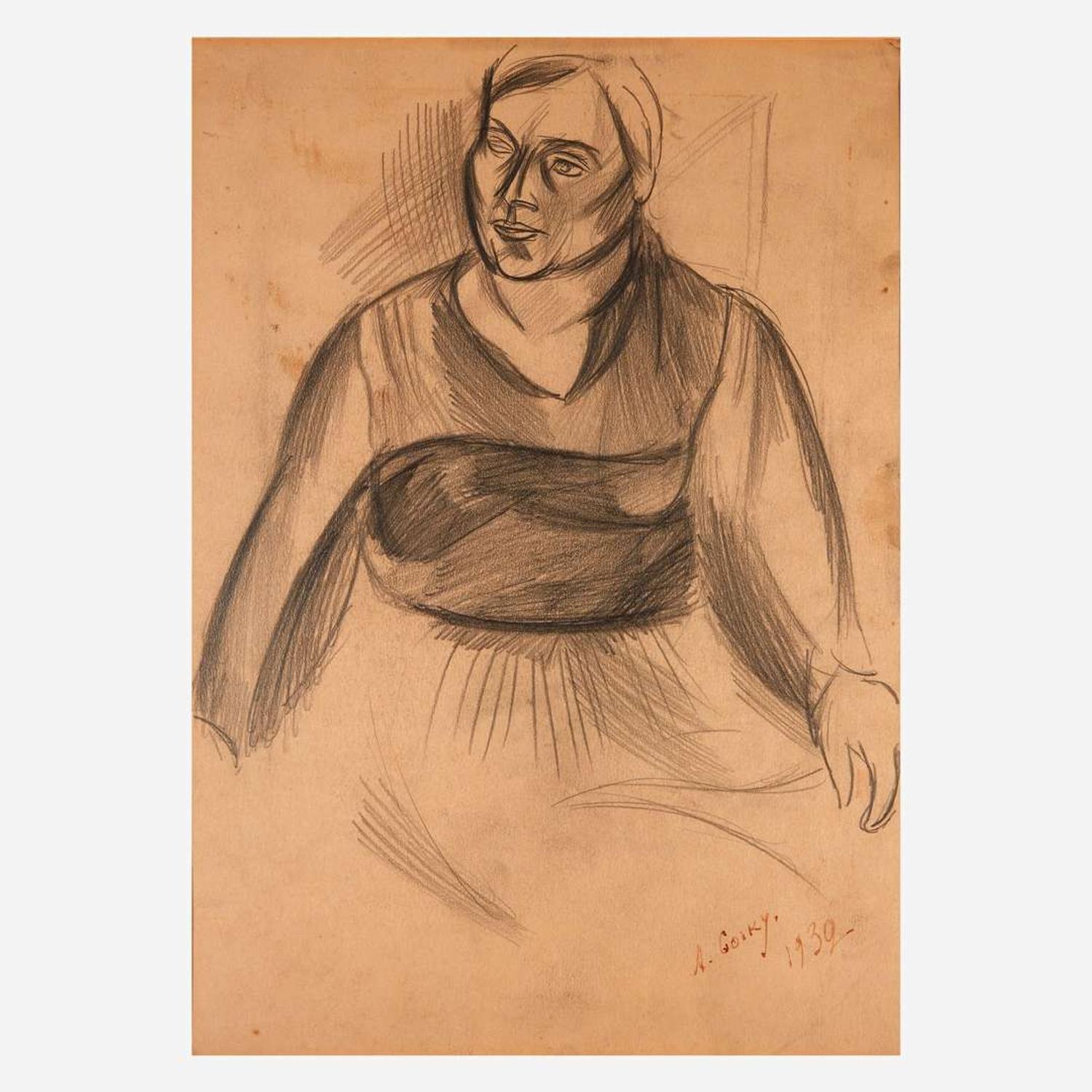 Arshile Gorky (American, 1904-1948) Portrait of a Woman