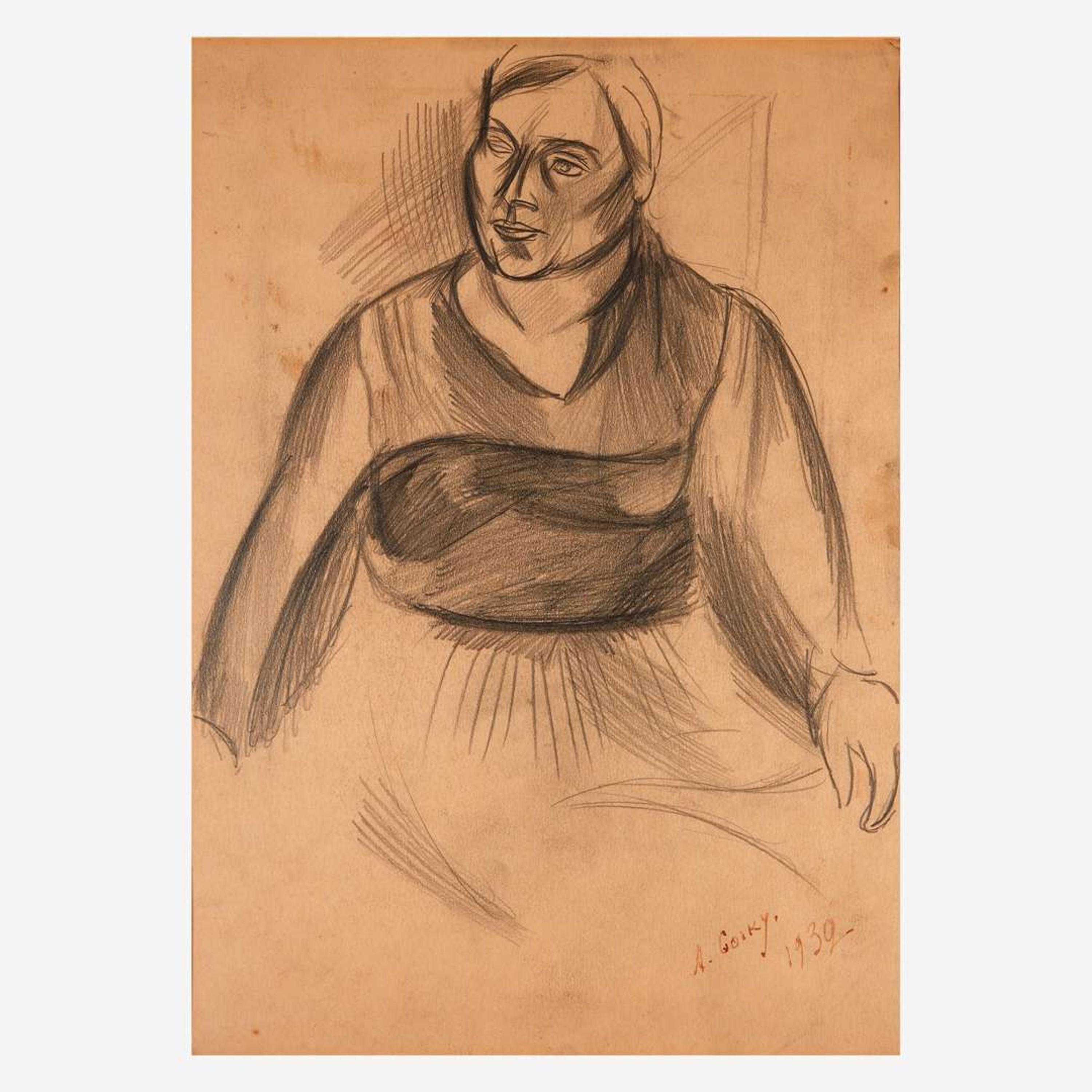 Arshile Gorky (American, 1904-1948) Portrait of a Woman