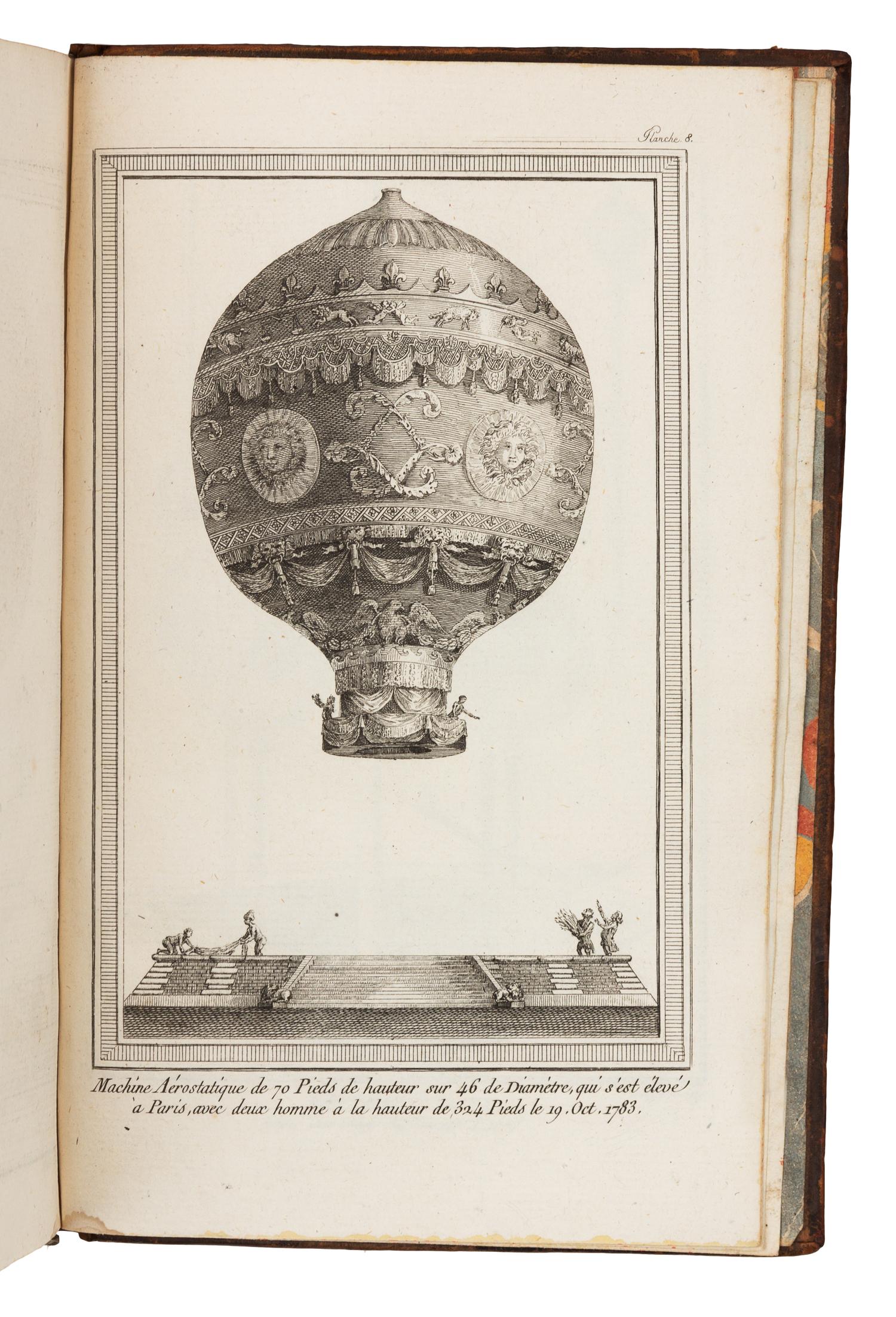 FAUJAS DE SAINT-FOND. Description des Experiences de la Machine Aerostatique de MM. de Montgolfier... Paris, 1783, 1784. FIRST EDITION.