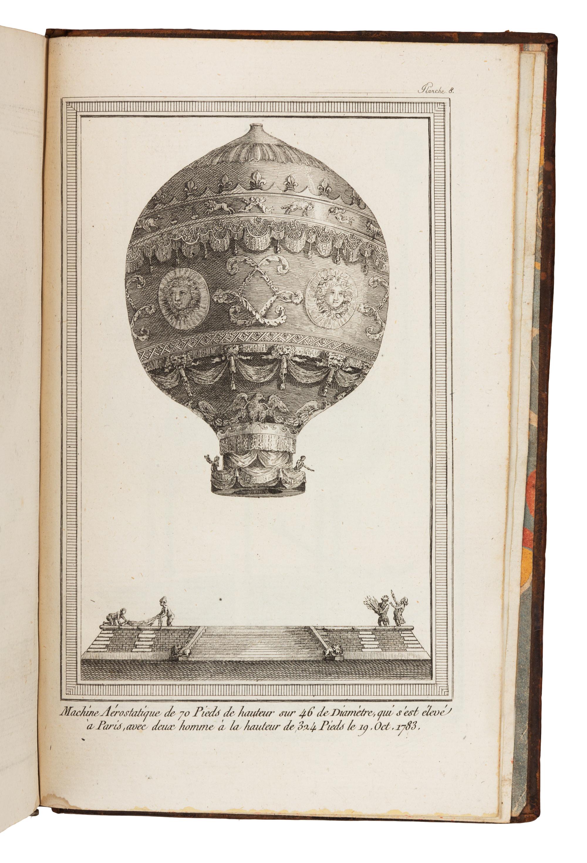 FAUJAS DE SAINT-FOND. Description des Experiences de la Machine Aerostatique de MM. de Montgolfier... Paris, 1783, 1784. FIRST EDITION.