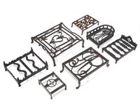 A Group of Seven Wrought Iron Trivets or Stands, French, 18th / Early 19th Century