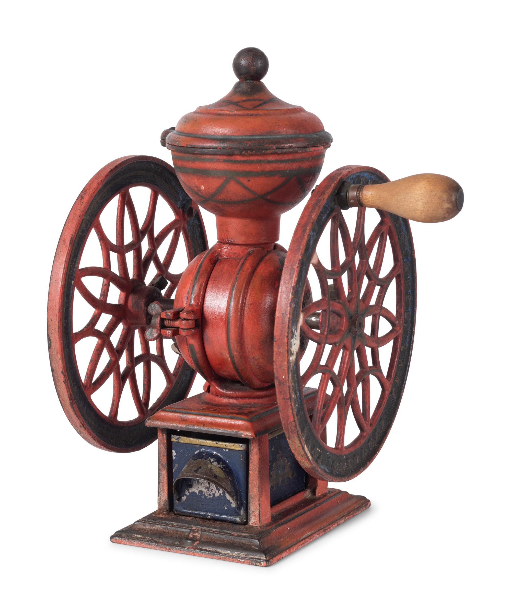 A Lane Brothers No. 12 Swift Double-Wheeled Coffee Grinder