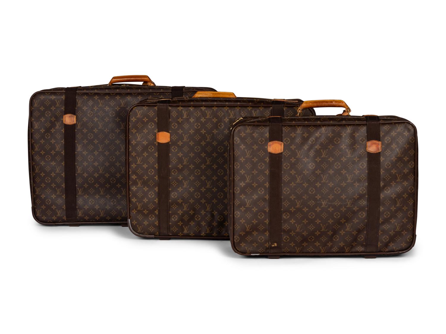 Three Louis Vuitton Satellite Travel Bags