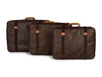 Three Louis Vuitton Satellite Travel Bags
