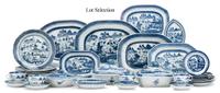 Large group of Chinese Export porcelain "Canton" tablewares 19th century