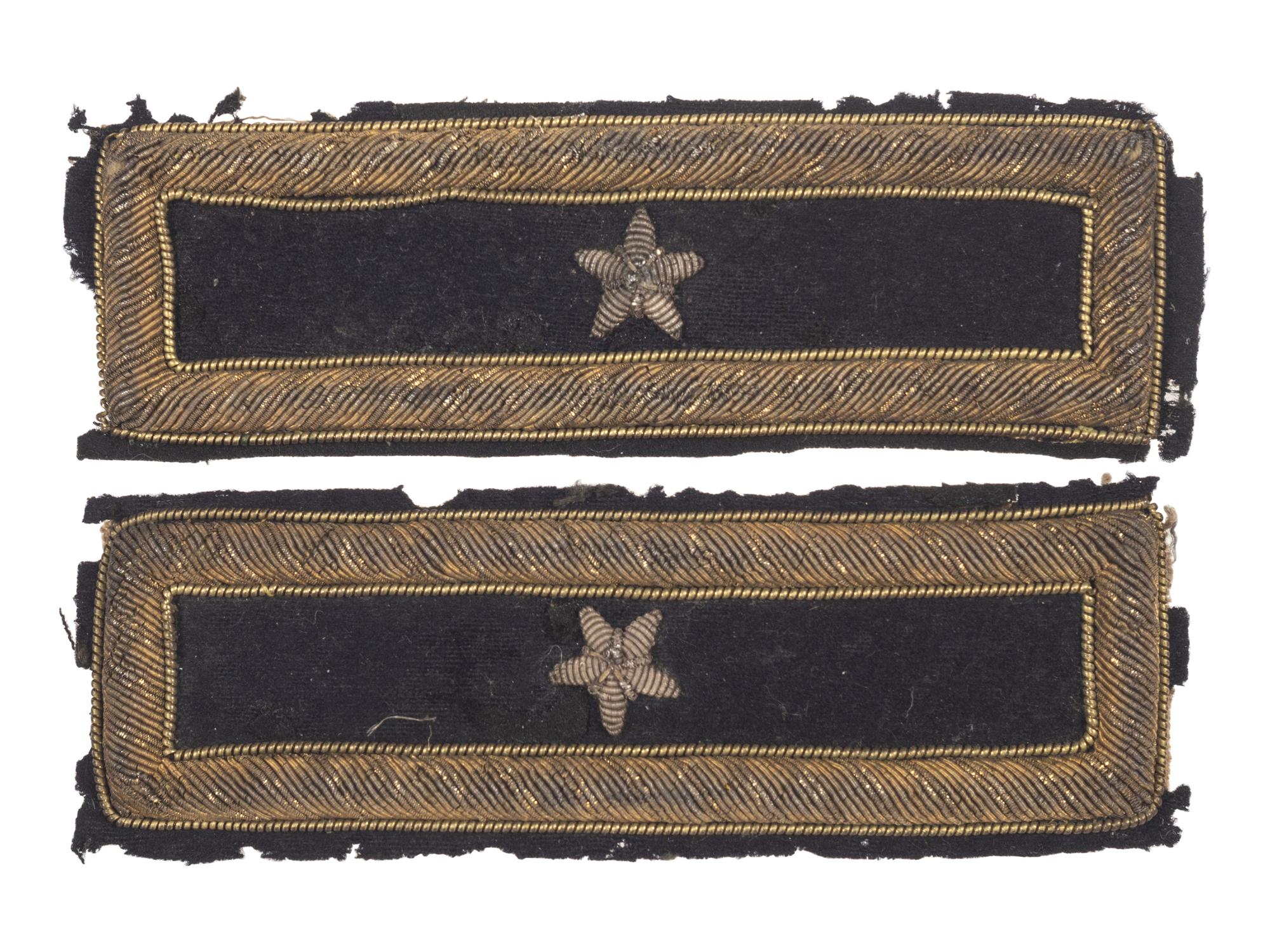[MEXICAN WAR]. Brigadier general shoulder straps identified to General Lansing B. Swan.