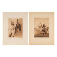 Edward Curtis (American, 1868-1952) — Photogravures of Piegan and Blackfoot Subjects Lot of 8