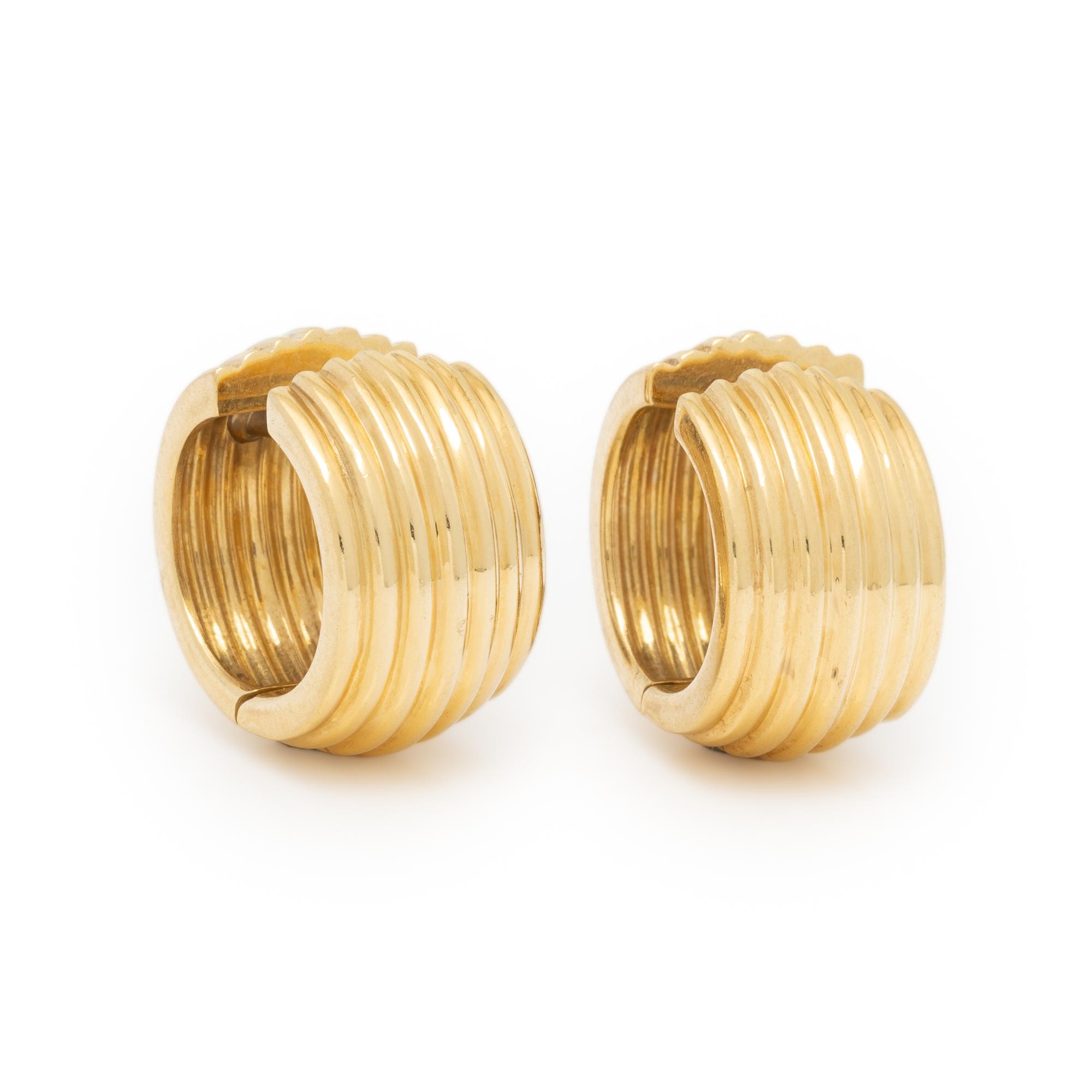 Tiffany & Co., Yellow Gold Hoop Earrings