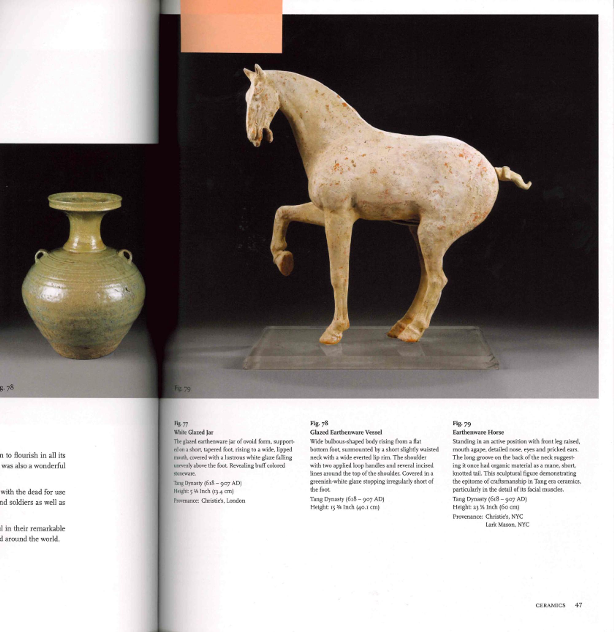 A Chinese White Glazed Porcelain Jar, Tang Dynasty 唐 白釉罐