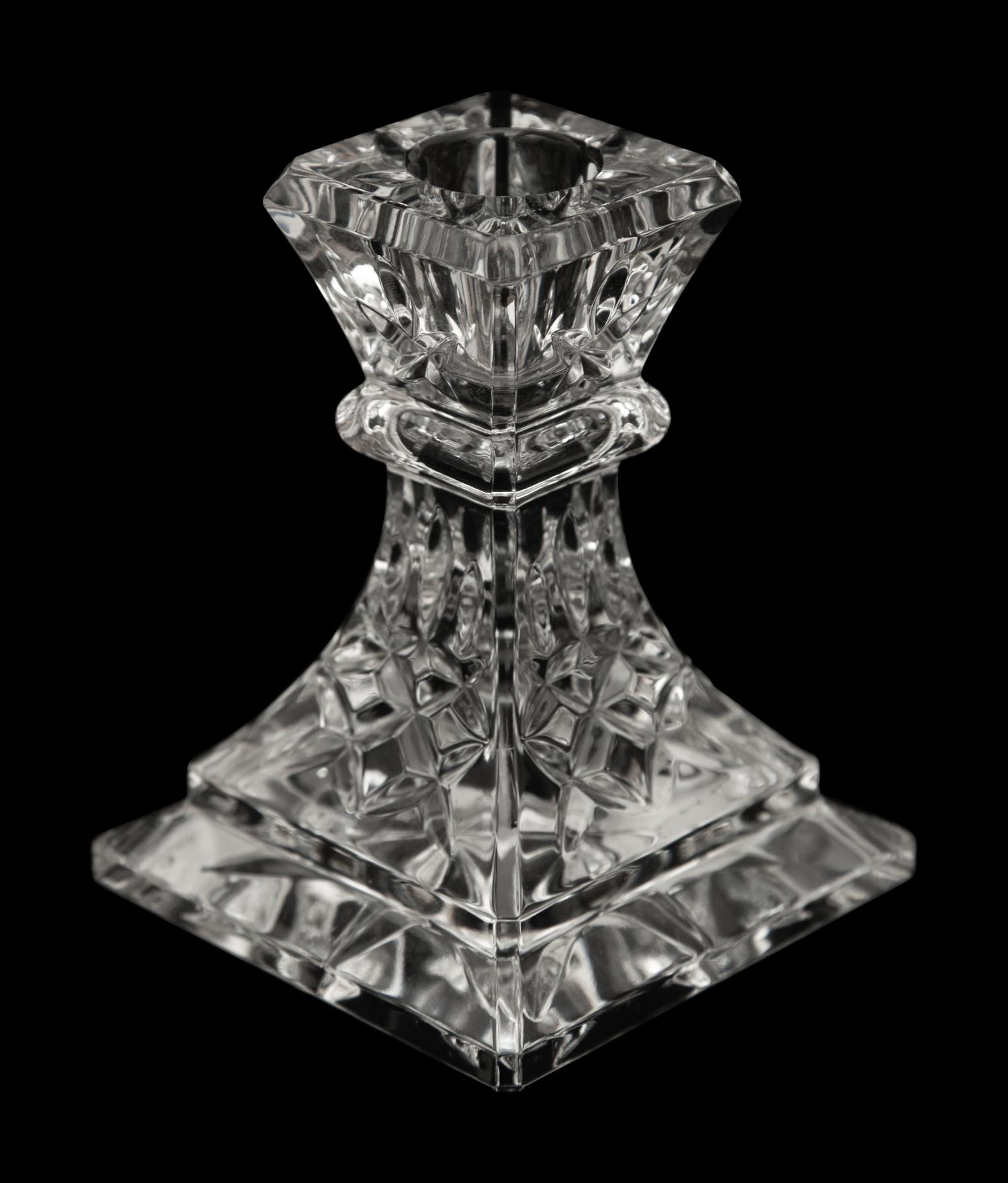 Fourteen Waterford Low Candlesticks — 20th Century