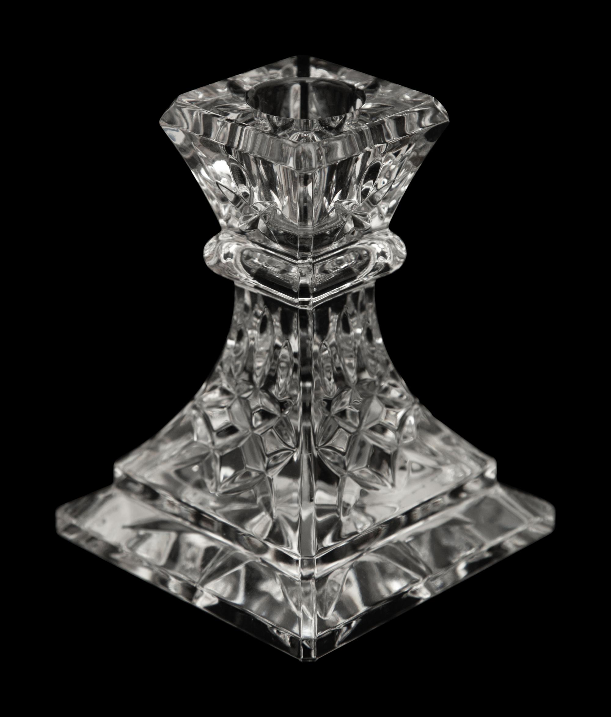 Fourteen Waterford Low Candlesticks — 20th Century