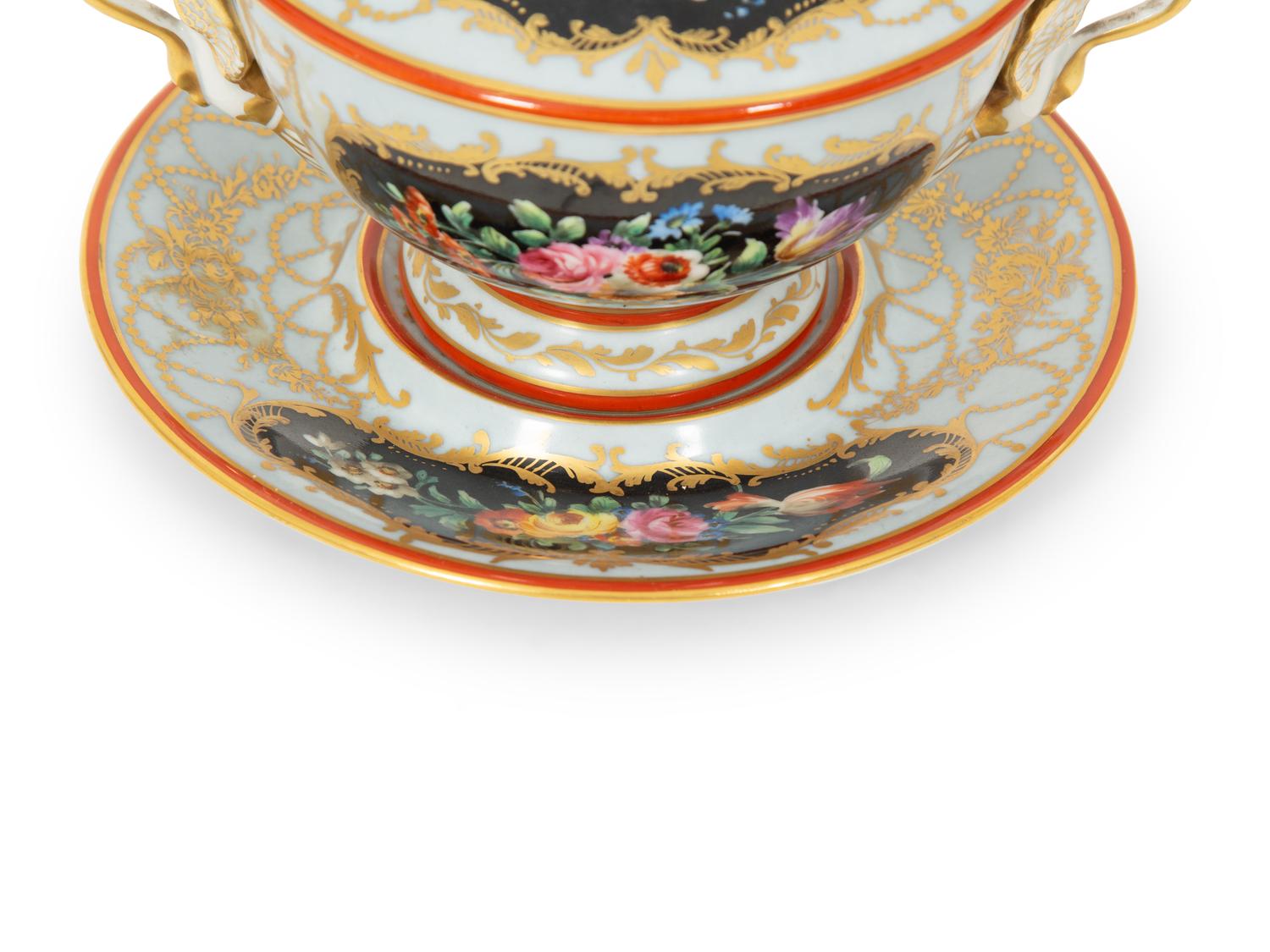 A Camille Le Tallec Porcelain Sauce Tureen and Underplate