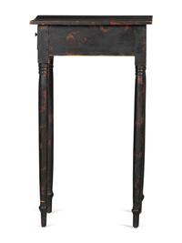 A Paint Decorated Pine One-Drawer Work Stand