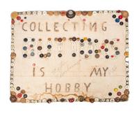 Collecting Buttons Is My Hobby, Property of Mrs. Fred Jones and Untitled (Flowers) (three works)