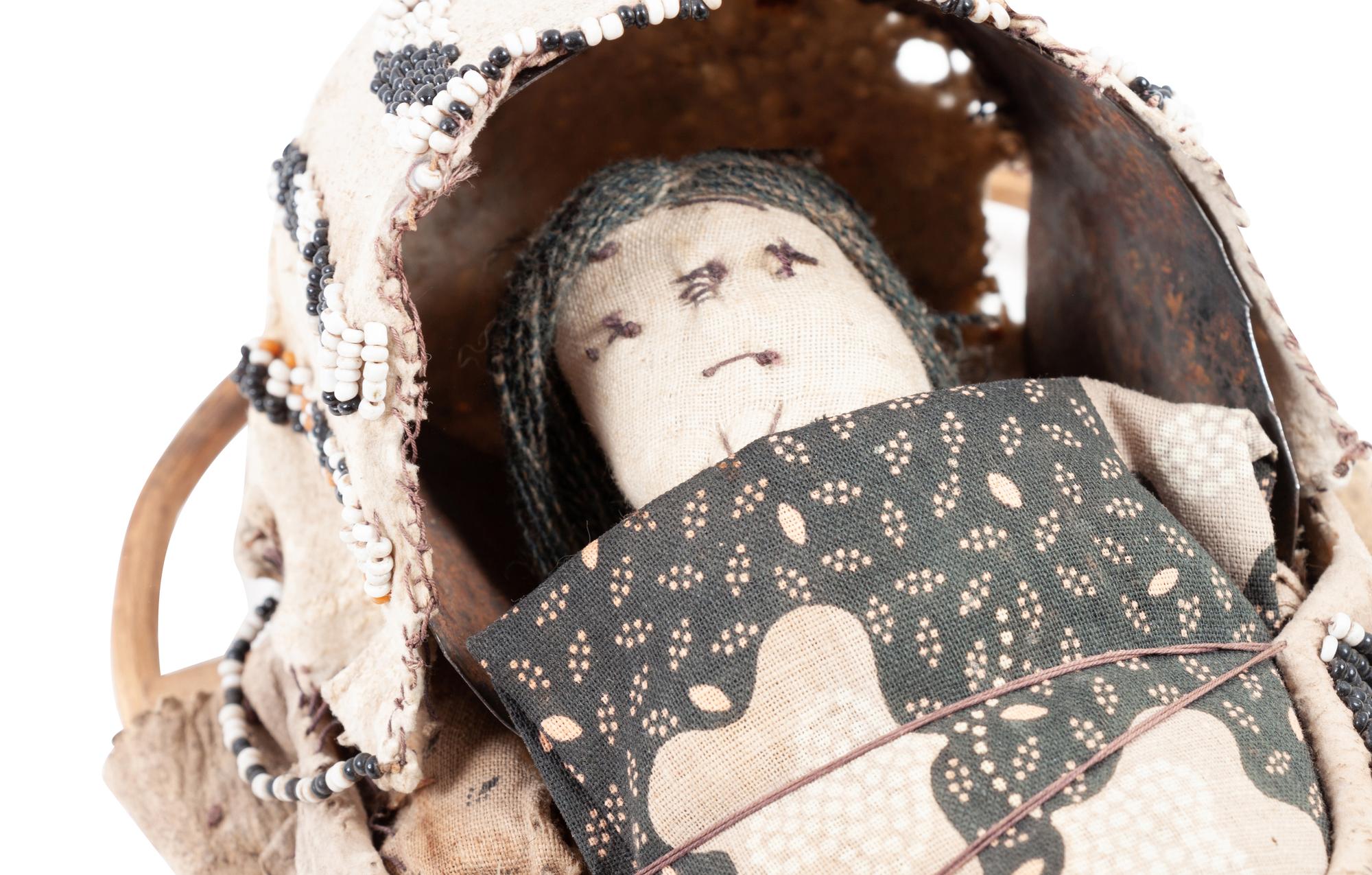 Apache Beaded Doll Cradles