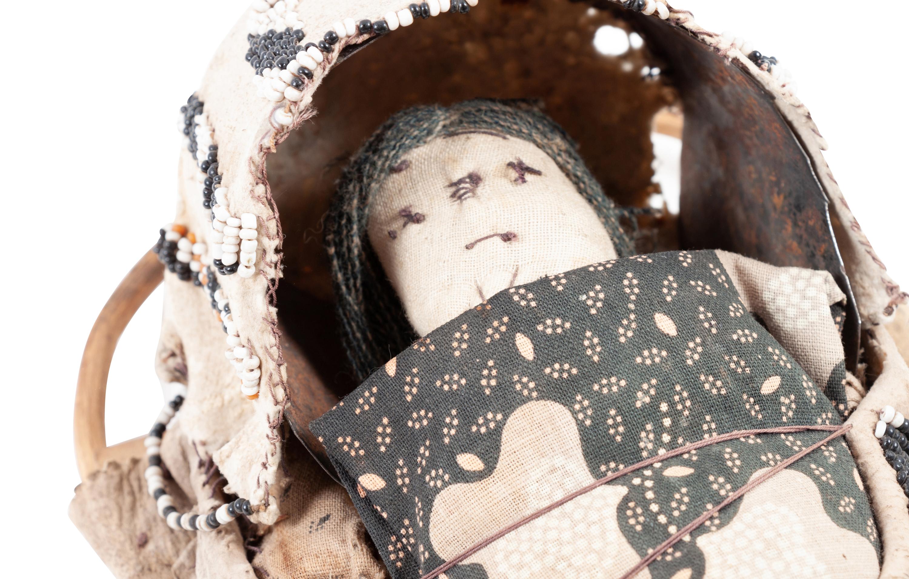 Apache Beaded Doll Cradles