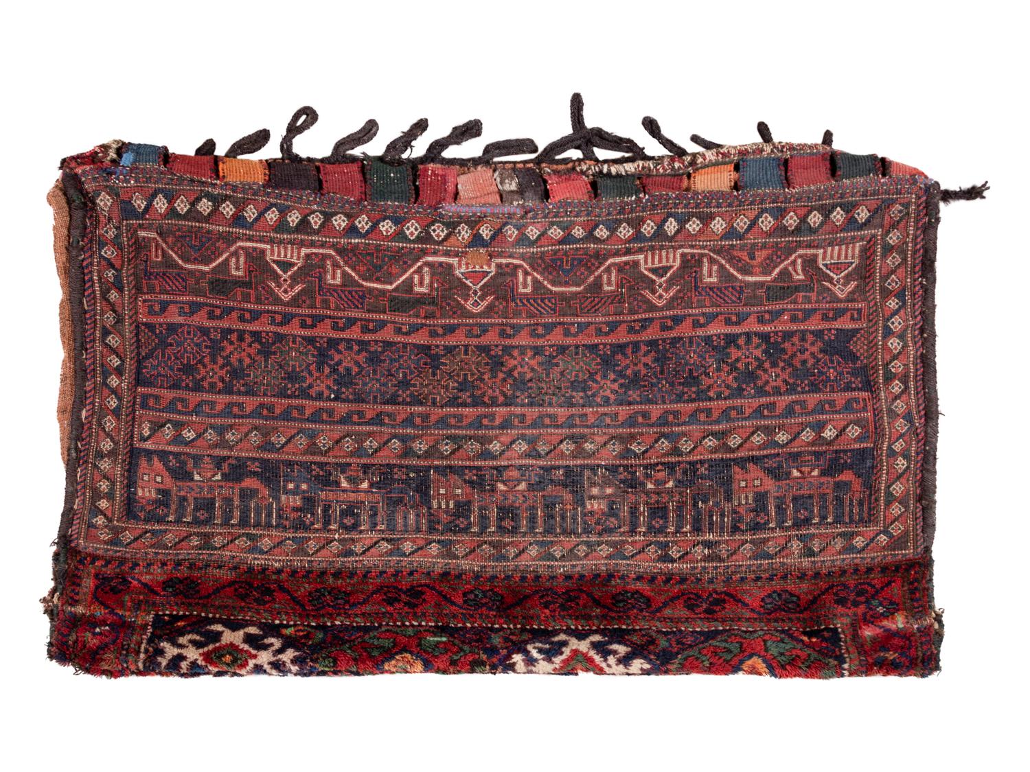 A Soumak Wool Saddle Bag