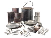 John C. Milligan army camp mess kit. Patented 20 January 1863.