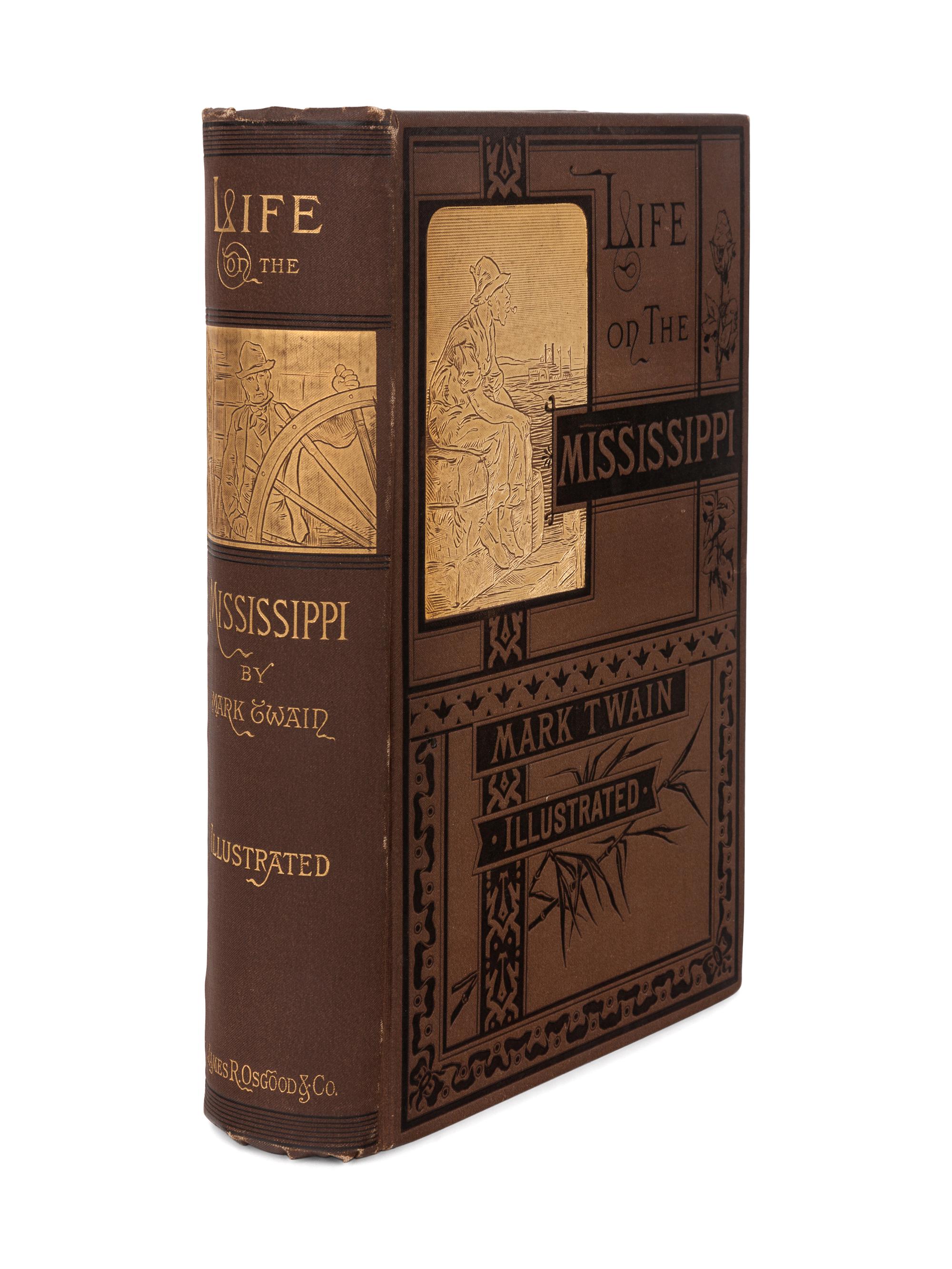 CLEMENS, Samuel Langhorne ("Mark Twain") (1835-1910). Life on the Mississippi. Boston: James R. Osgood and Company, 1883.