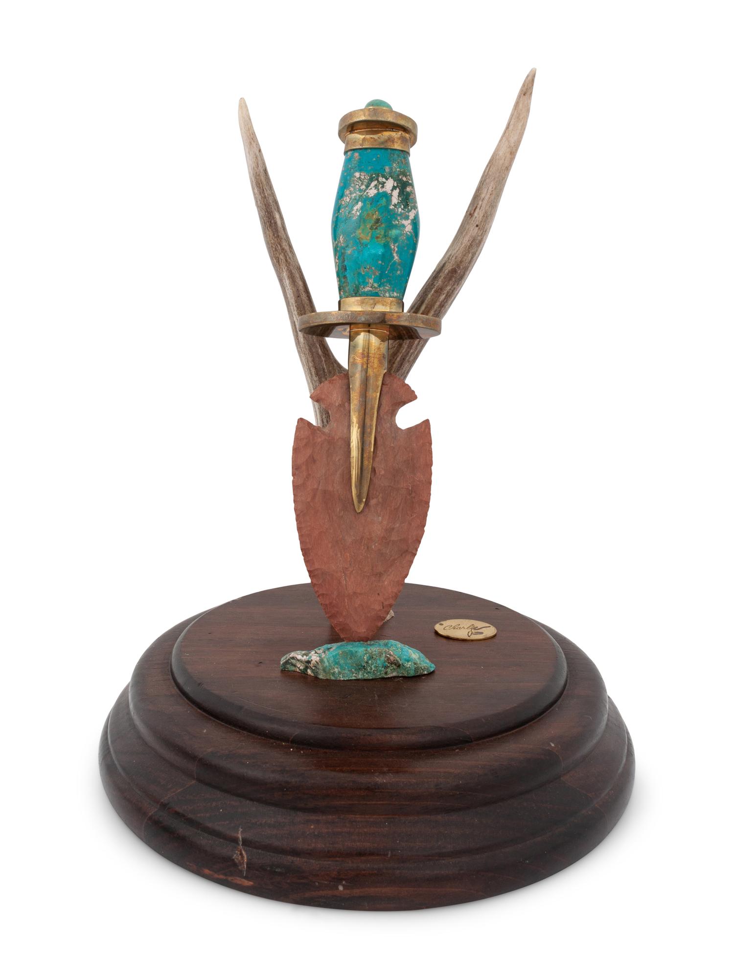 Knife and Antler Sculpture