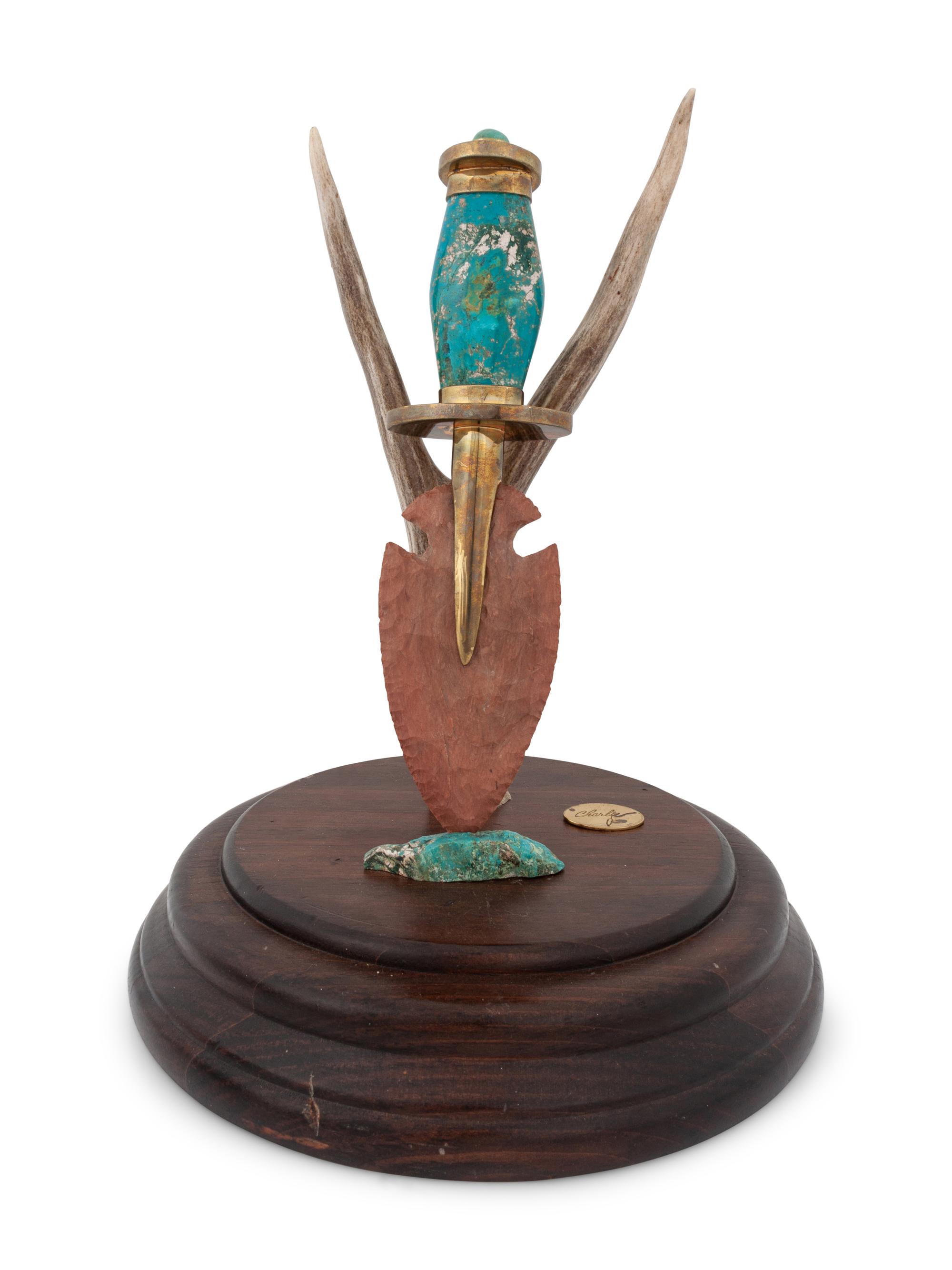 Knife and Antler Sculpture