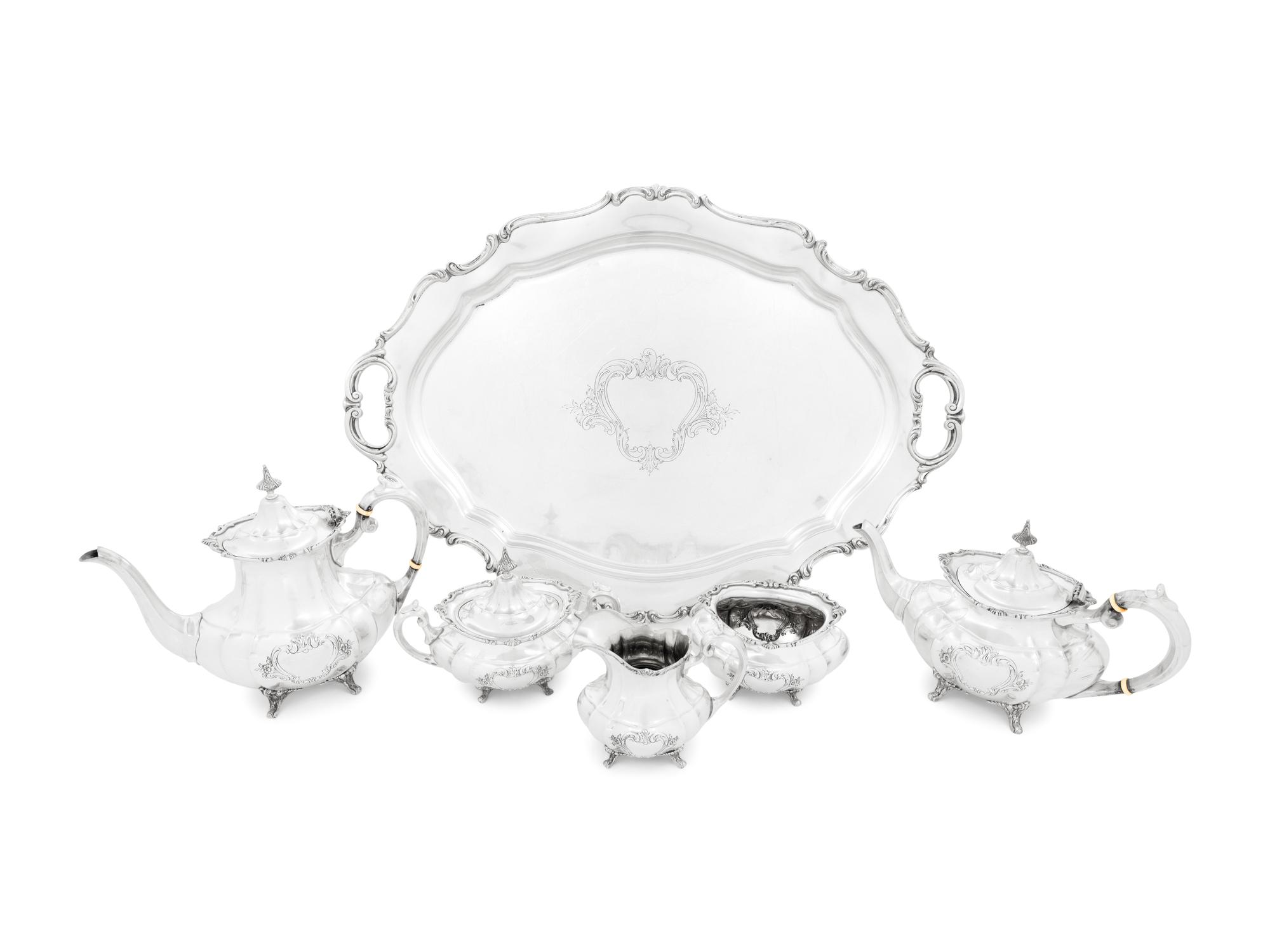 An American Silver Six-Piece Tea and Coffee Service