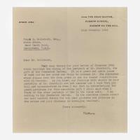 [Churchill, Winston] Churchill, Clementine Two Typed Letters, signed