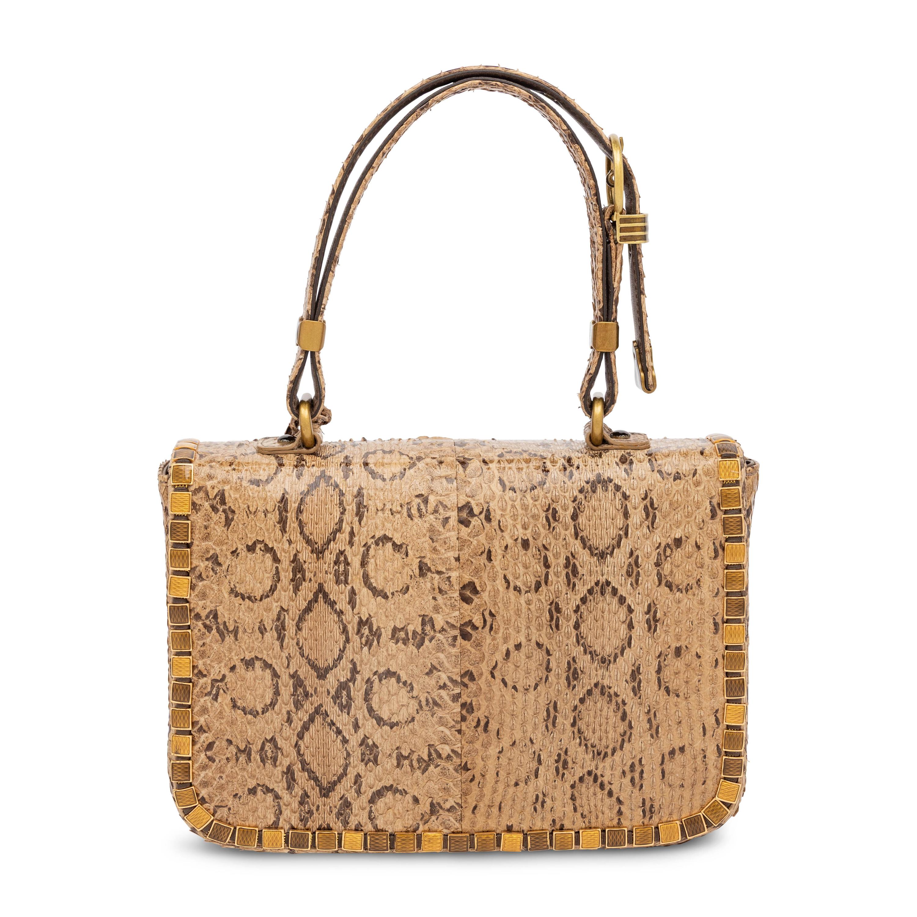 Bottega Veneta, Python Skin Handbag