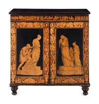 A Neoclassical Style Penwork Cabinet