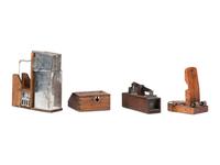 Four Primitive Mouse or Rat Traps