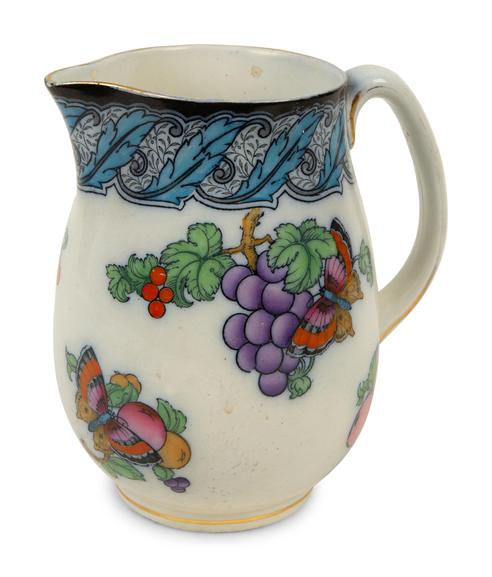 A Collection of Eight Painted, Transferware and Molded Earthenware Articles — 19TH/20TH CENTURY