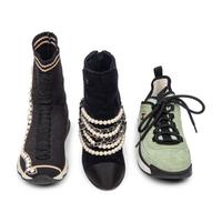 CHANEL & FENDI, THREE PAIRS OF SHOES