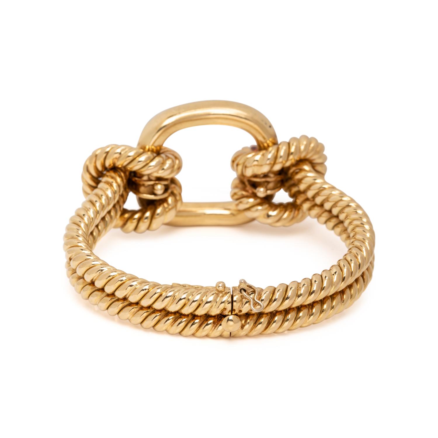 BICOLOR GOLD AND DIAMOND BRACELET