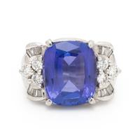 Tanzanite and Diamond Ring