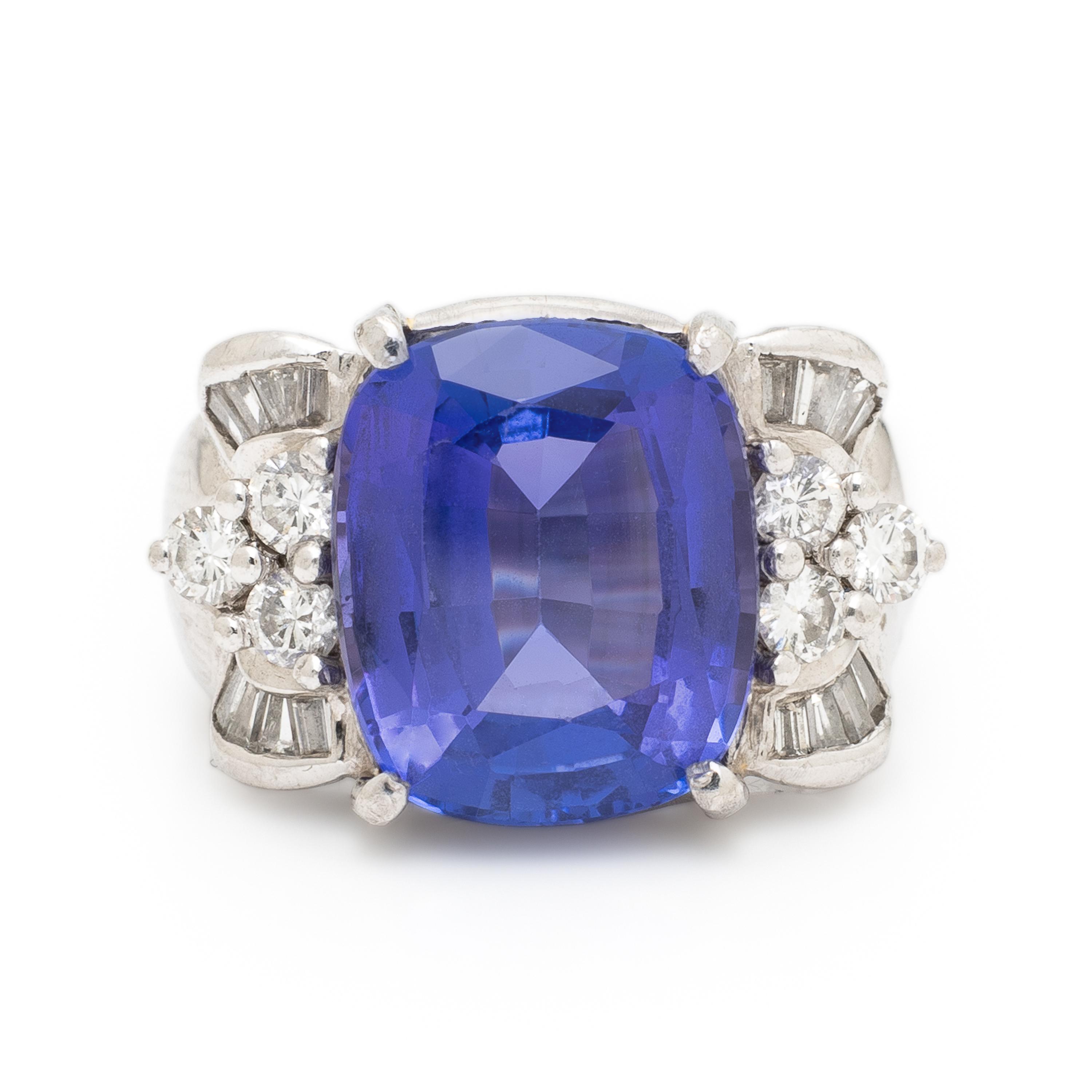 Tanzanite and Diamond Ring