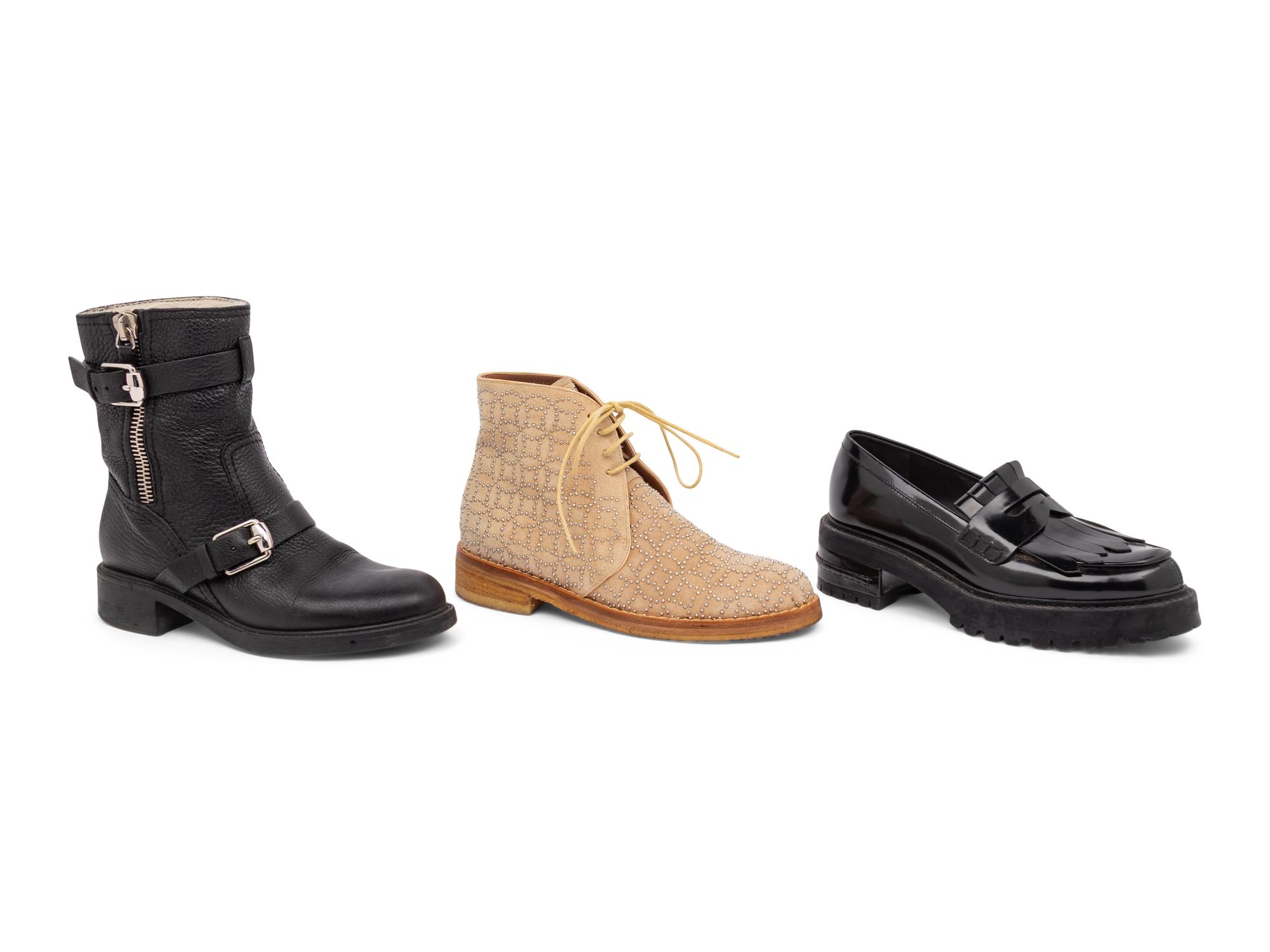 Various Designers, Two Pairs of Boots & One Pair of Loafers