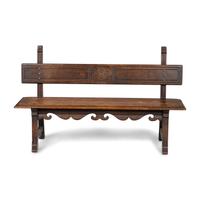 An Italian Oak Hall Bench