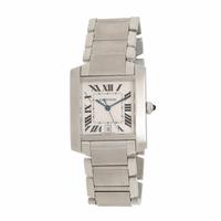 Cartier, Ref. 2302, Stainless Steel 'Tank Française' Automatic Date Watch