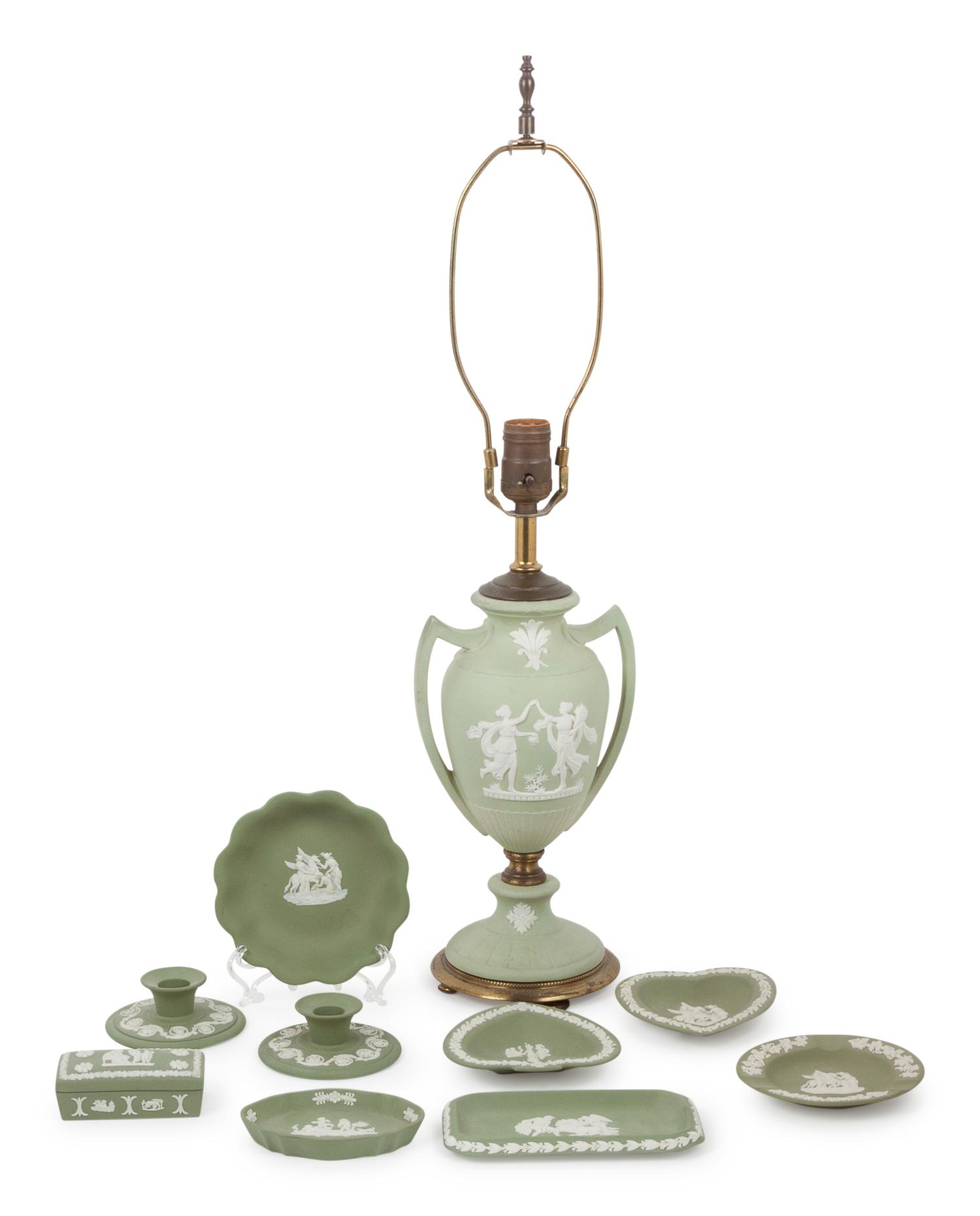 A Group of Fifteen Wedgwood Jasperware Articles